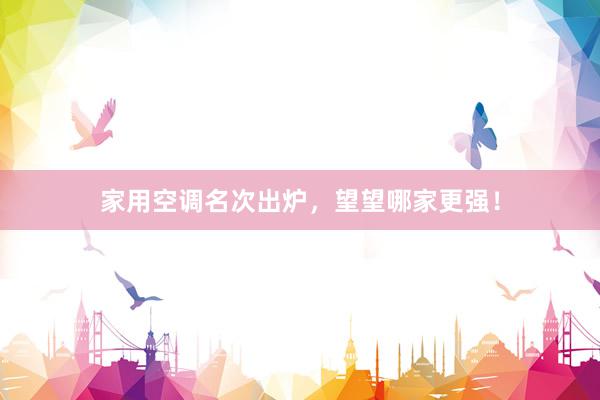 家用空调名次出炉，望望哪家更强！